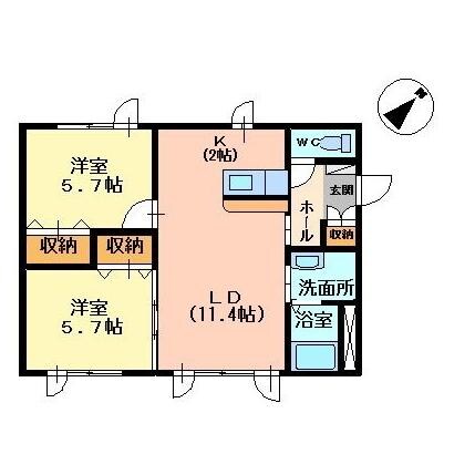 ピーノしらゆりの物件間取画像