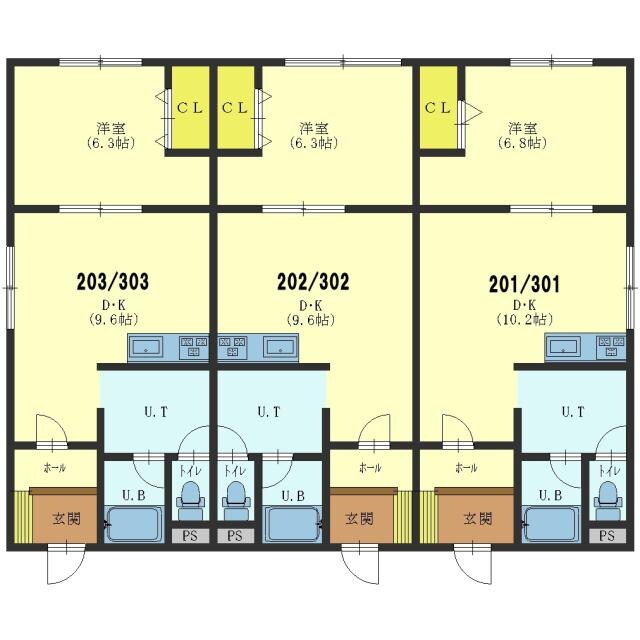 ポイント湯川の物件間取画像