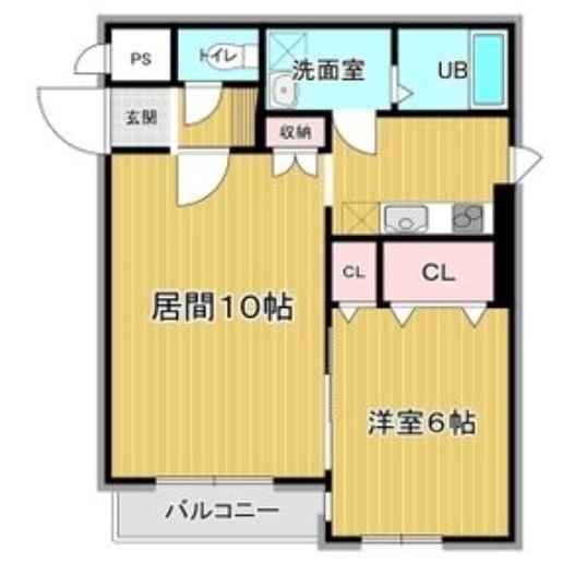 リベア的場の物件間取画像