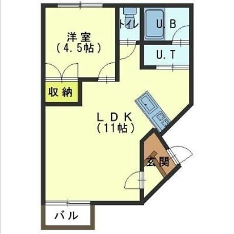 マンションギャザーの物件間取画像