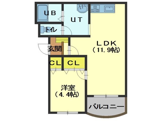 ブルーベル神山の物件間取画像