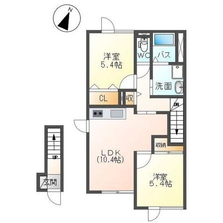 リアンコートの物件間取画像