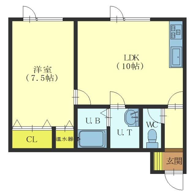 エクレールⅠの物件間取画像