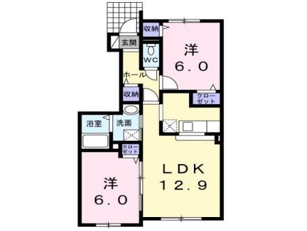 セレーノイルミオの物件間取画像