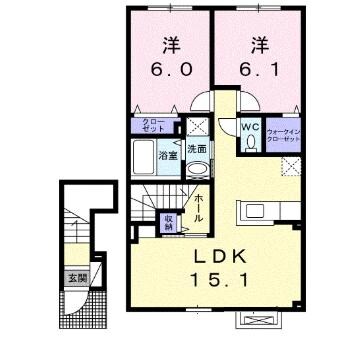 リシェルⅤの物件間取画像