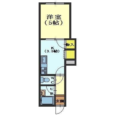 パレス深堀の物件間取画像