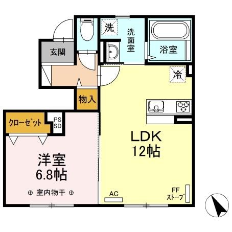 グリーンリーフ山の手の物件間取画像