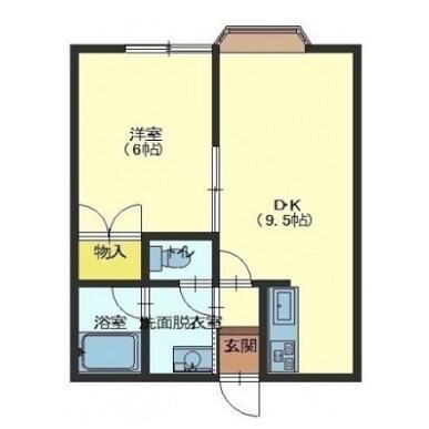 五稜郭マンションの物件間取画像