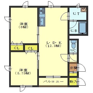 フロストアッシュ柳町の物件間取画像