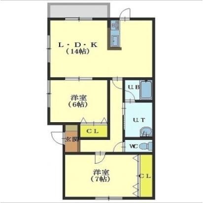 グローリィー志海苔の物件間取画像