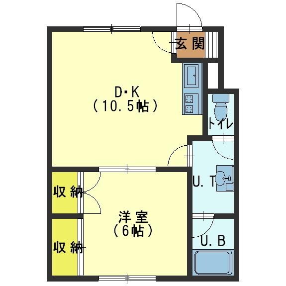 シーサイド七重浜Aの物件間取画像