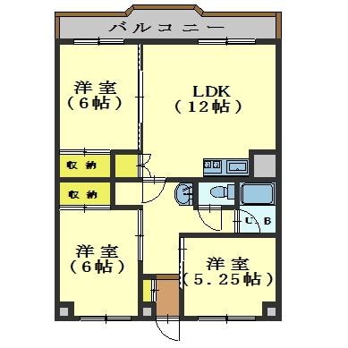 キャッスル富岡3号館の物件間取画像