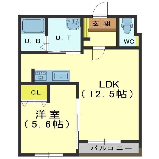 Casa Cuore 【カーサ クオーレ】の物件間取画像