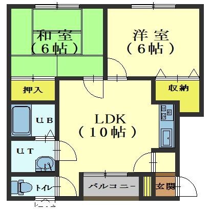第３緑ハイツの物件間取画像