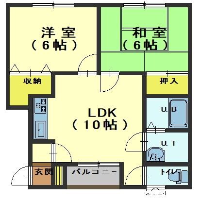 第３緑ハイツの物件間取画像