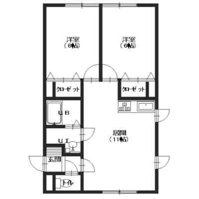 ハイツおうみの物件間取画像