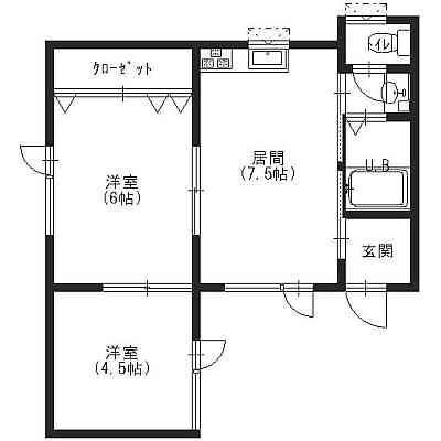 時任荘の物件間取画像