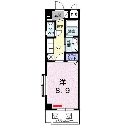 赤嶺駅 徒歩6分 2階の物件間取画像