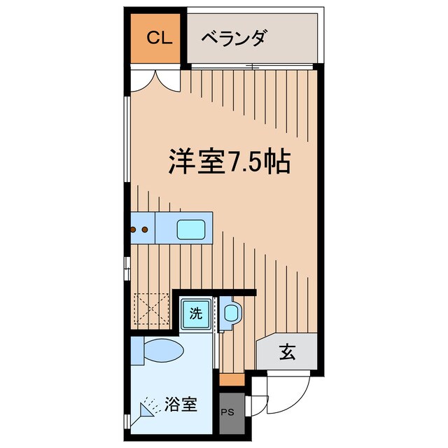 県庁前駅 徒歩11分 3階の物件間取画像