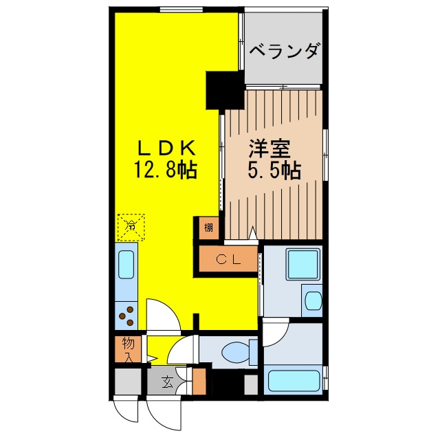 おもろまち駅 徒歩4分 4階の物件間取画像