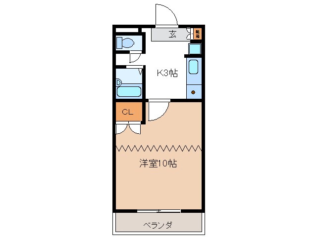 KURIMAマンションの物件間取画像