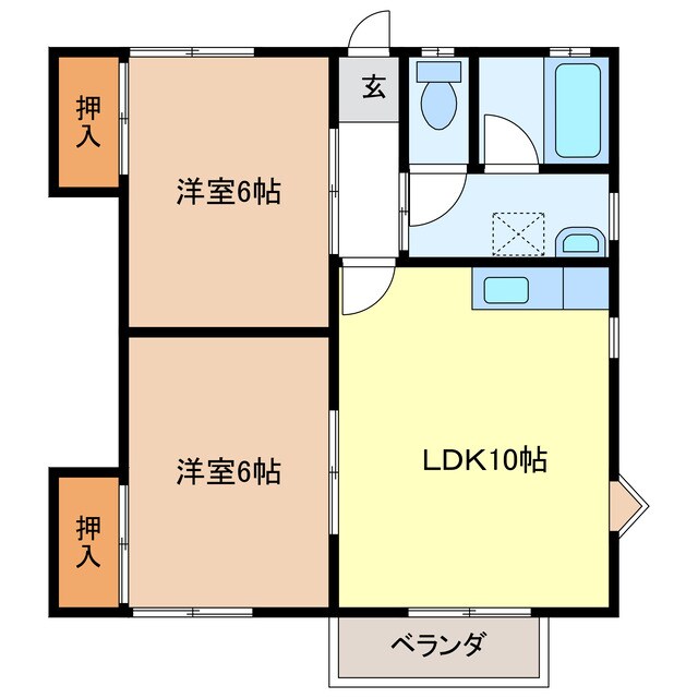 ハイツジュエルＤの物件間取画像