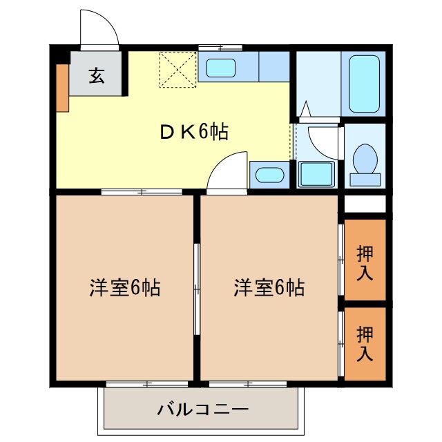 メゾンシティコートの物件間取画像