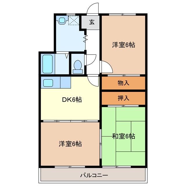 メゾンレオの物件間取画像