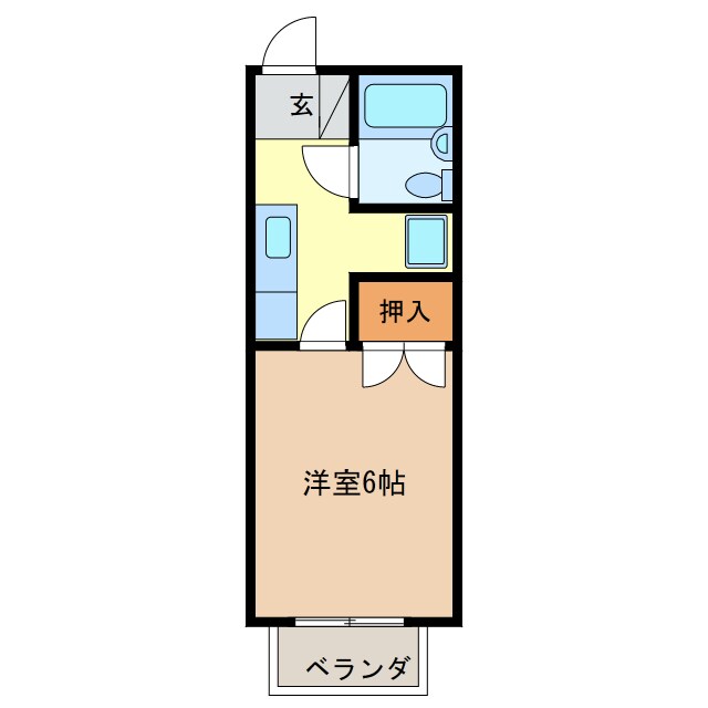 あさひハイツの物件間取画像