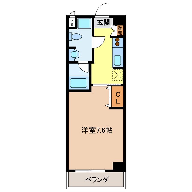 エイムオーエス島崎町マンションの物件間取画像