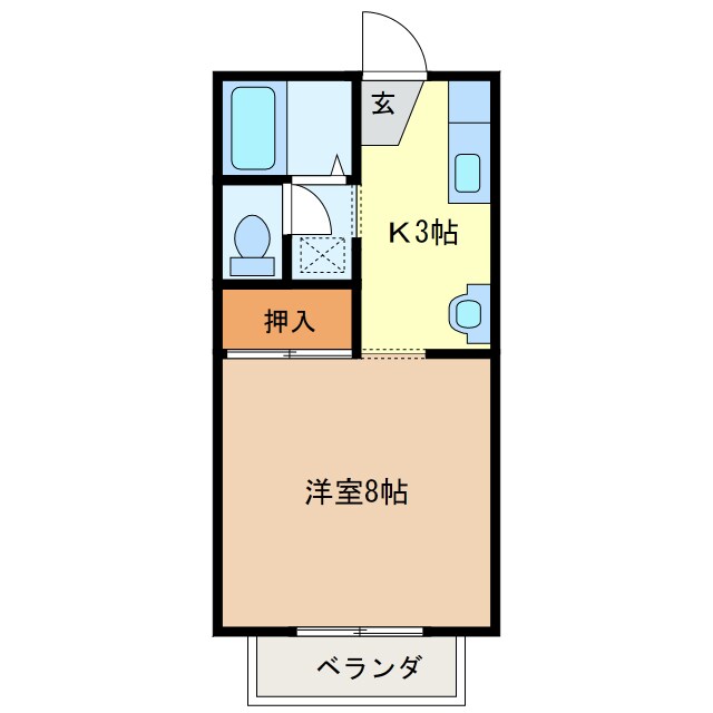 ハイツニュールミネの物件間取画像