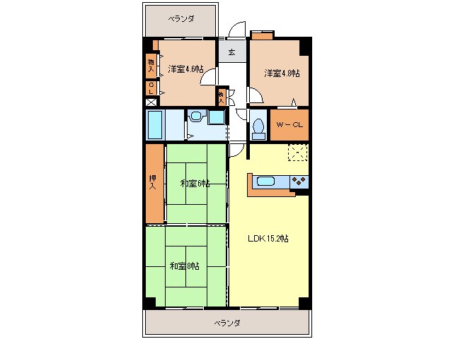 マンション光洋東丸之内の物件間取画像