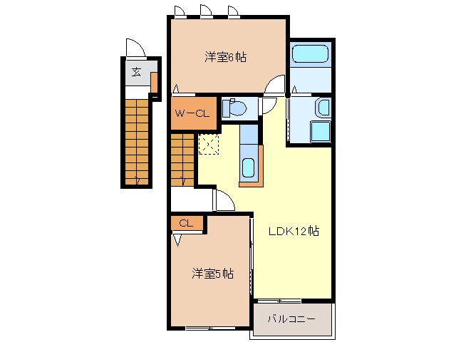 フローラⅠ・Ⅱの物件間取画像
