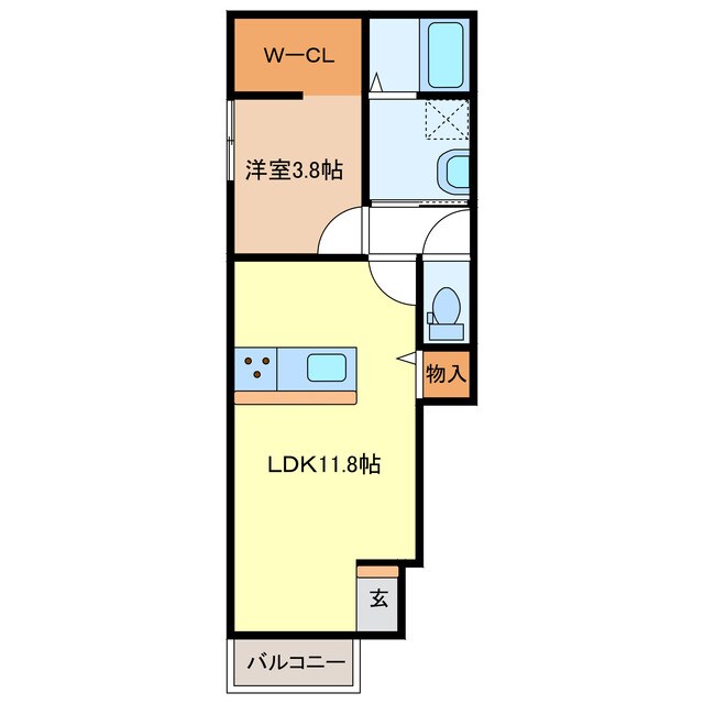 ウルバーノⅢの物件間取画像
