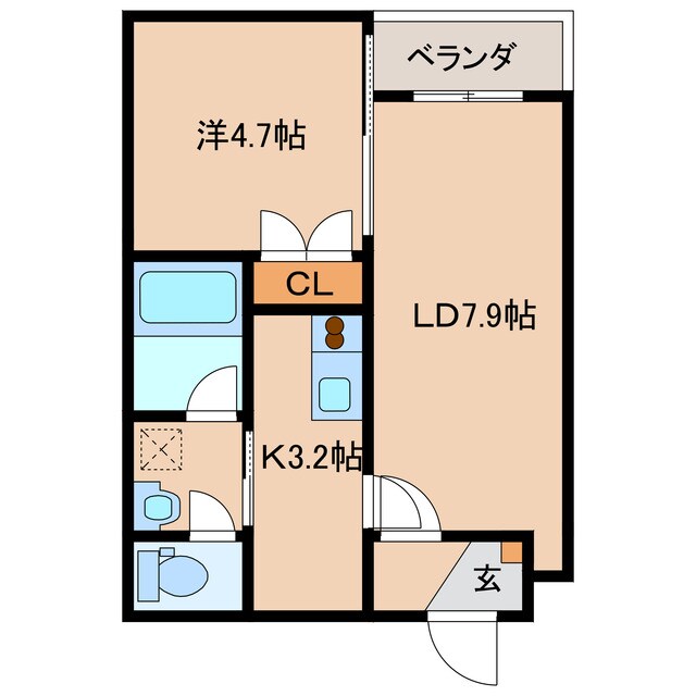 エスポアール３１０の物件間取画像