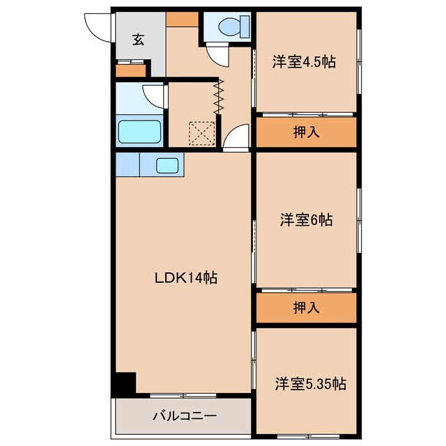 ＭＯＲＥ東５・８の物件間取画像