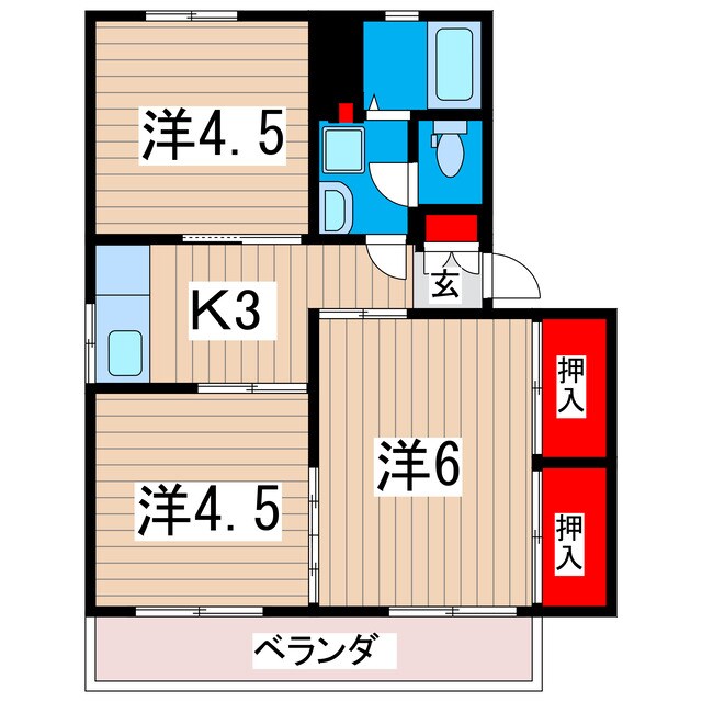 根本ハイツの物件間取画像
