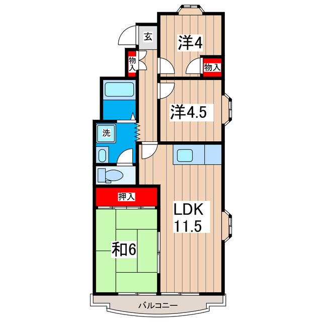 ロイヤルヴィサージュの物件間取画像