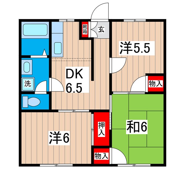 第４クレールひだかの物件間取画像