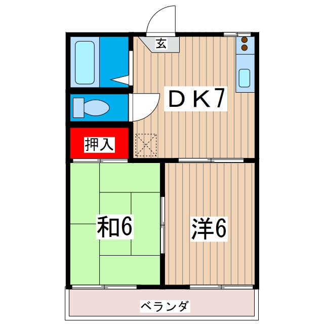 コーポあんずの物件間取画像