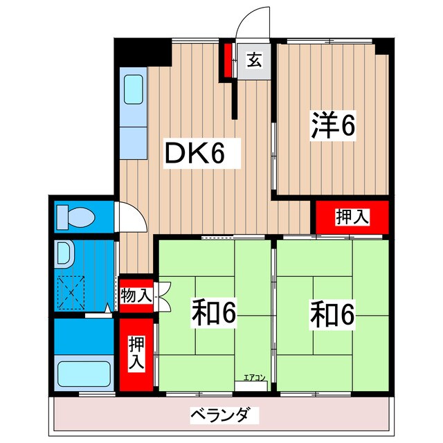 ラフォーレ高萩の物件間取画像