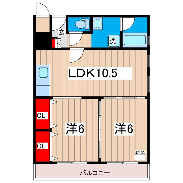 富士ビルの物件間取画像