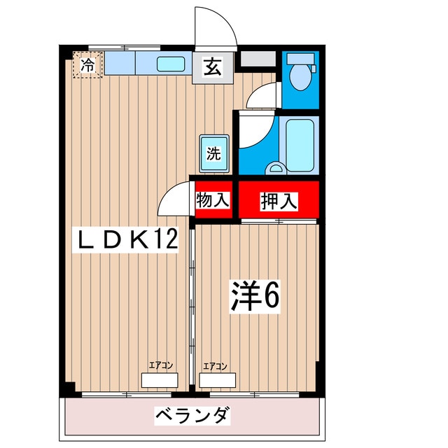 ドミールキクチ高萩の物件間取画像