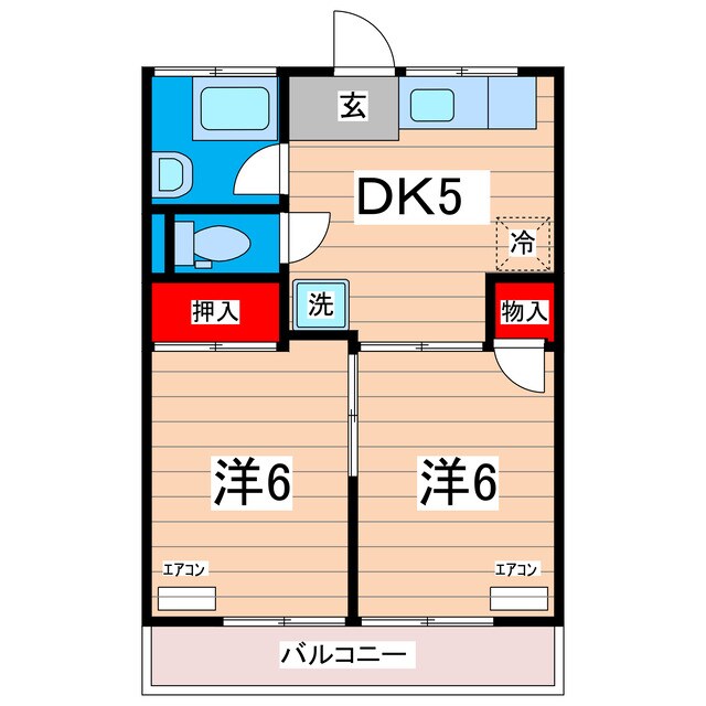 第２大窪荘の物件間取画像