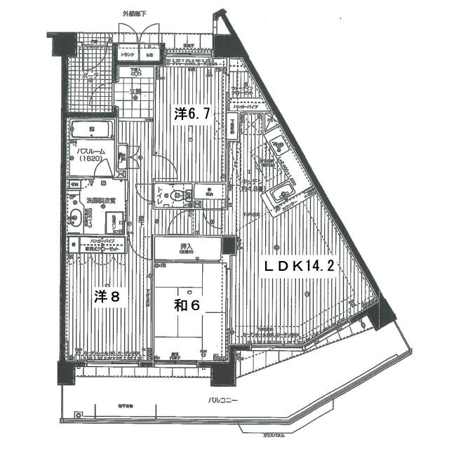 サーパス城南けやき通りの物件間取画像