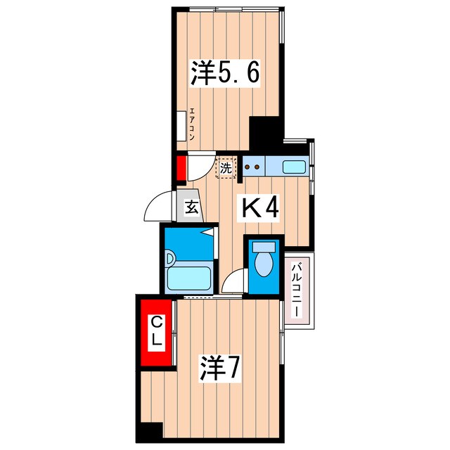 ボヌールの物件間取画像