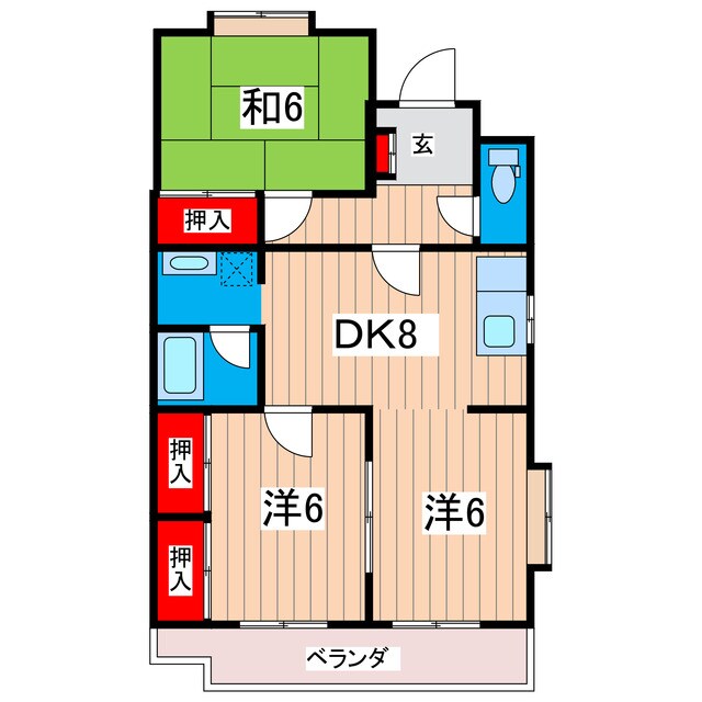 ヒルトップの物件間取画像