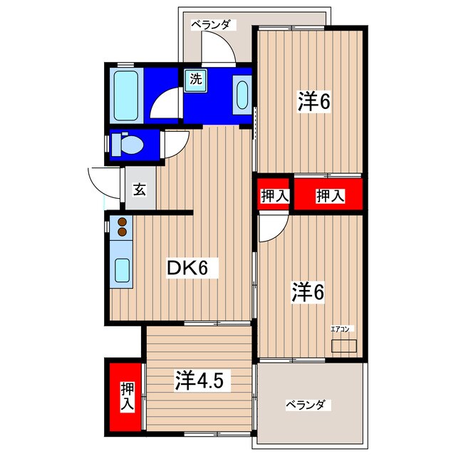 トマトハイツの物件間取画像