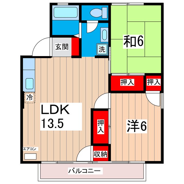 セジュールフジサクBの物件間取画像