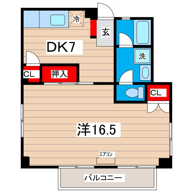 コーポラス明和の物件間取画像